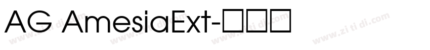 AG AmesiaExt字体转换